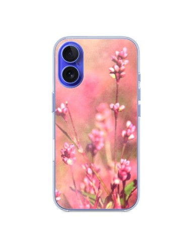 Coque iPhone 16 Fleurs Bourgeons Roses - R Delean