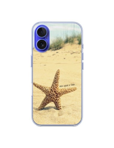 Coque iPhone 16 Etoile de Mer Plage Beach Summer Ete - R Delean