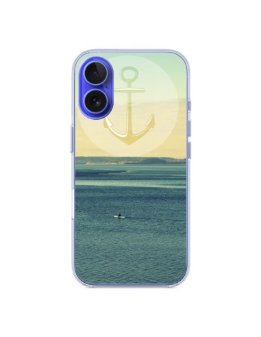 Coque iPhone 16 Ancre Navire Bateau Summer Beach Plage - R Delean