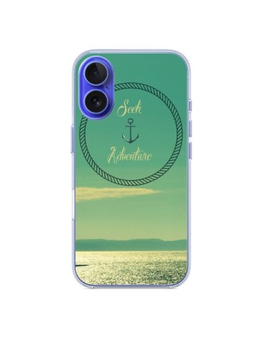 Coque iPhone 16 See Adventure Aventure Ancre Navire Bateau - R Delean