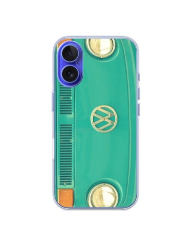 Coque iPhone 16 Groovy Van Hippie VW - R Delean