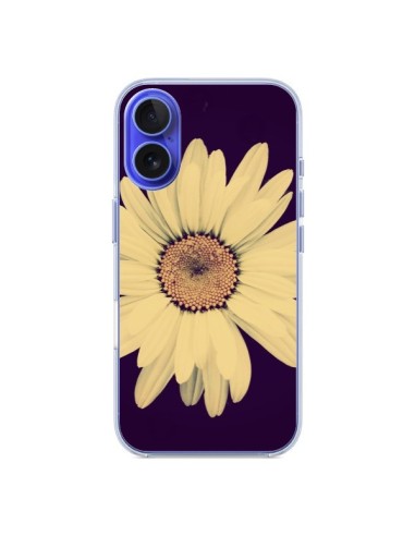 Coque iPhone 16 Marguerite Fleur Flower - R Delean