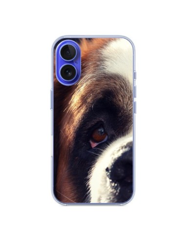 Coque iPhone 16 Saint Bernard Chien Dog - R Delean