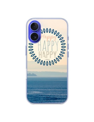 Coque iPhone 16 Happy Day Mer Ocean Sable Plage Paysage - R Delean