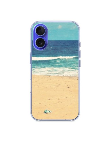 Coque iPhone 16 Mer Ocean Sable Plage Paysage - R Delean