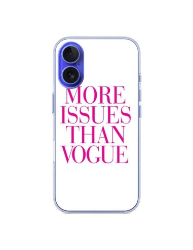 Coque iPhone 16 More Issues Than Vogue Rose Pink - Rex Lambo