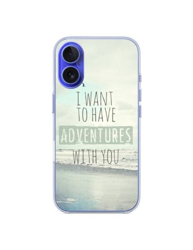 Coque iPhone 16 I want to have adventures with you - Sylvia Cook