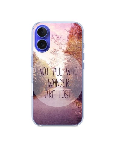 iPhone 16 Case Not all who wander are lost - Sylvia Cook