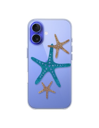 Coque iPhone 16 Etoile de Mer Starfish Transparente - Sylvia Cook