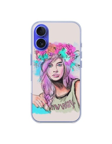 Coque iPhone 16 Femme Mannequin Barbara Palvin - Sara Eshak