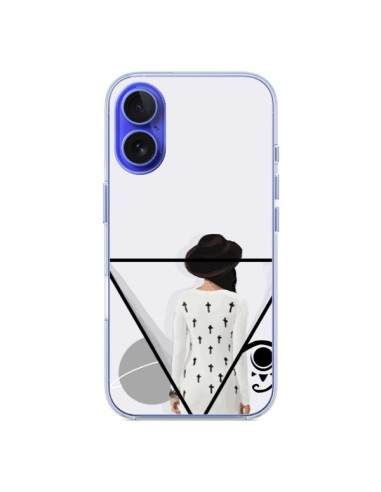 Coque iPhone 16 Confusion Femme Oeil Triangle - Sara Eshak