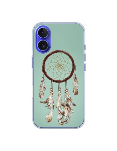 Coque iPhone 16 Attrape-rêves vert - Tipsy Eyes