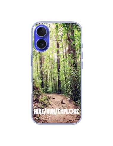 Coque iPhone 16 Hike Run Explore Paysage Foret - Tara Yarte