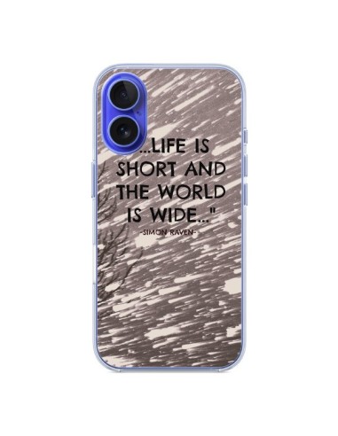 Coque iPhone 16 Life is short Foret - Tara Yarte