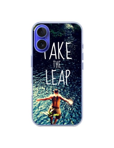 Coque iPhone 16 Take the leap Saut - Tara Yarte