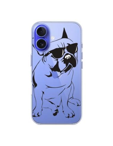 Coque iPhone 16 Chien Bulldog Dog Transparente - Yohan B.