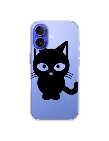 Coque iPhone 16 Chat Noir Cat Transparente - Yohan B.