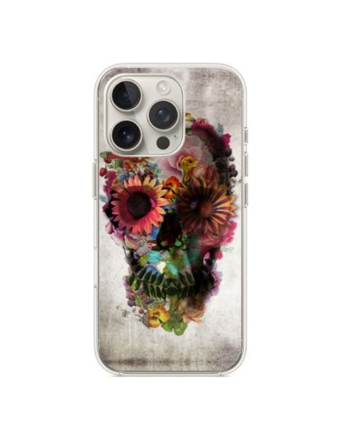 Coque iPhone 16 Pro Skull Flower Tête de Mort - Ali Gulec