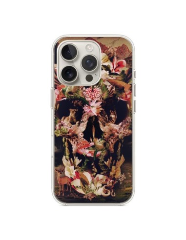 Coque iPhone 16 Pro Jungle Skull Tête de Mort - Ali Gulec