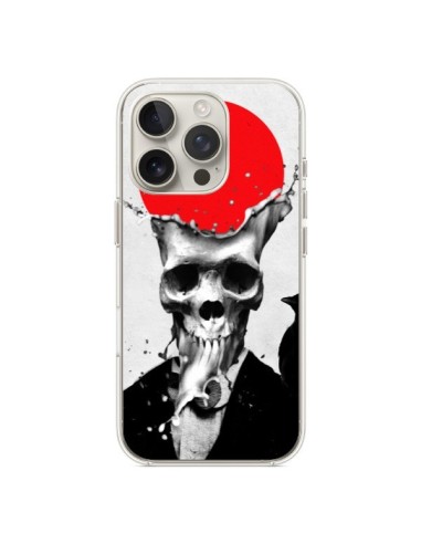 Coque iPhone 16 Pro Splash Skull Tête de Mort - Ali Gulec