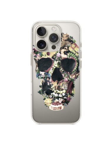 Coque iPhone 16 Pro Skull Vintage Tête de Mort Transparente - Ali Gulec