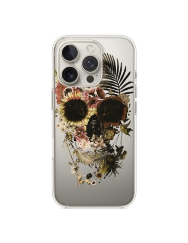 Coque iPhone 16 Pro Garden Skull Tête de Mort Transparente - Ali Gulec