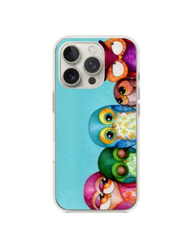 Cover iPhone 16 Pro Famiglia Gufi - Annya Kai