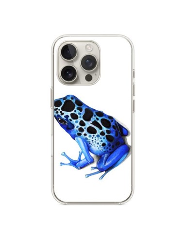 Coque iPhone 16 Pro Grenouille Bleue - Annya Kai