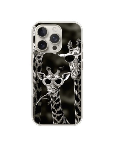 Coque iPhone 16 Pro Girafe Swag Lunettes Familiy Giraffe - Asano Yamazaki