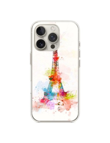 Coque iPhone 16 Pro Paris Tour Eiffel Muticolore - Asano Yamazaki