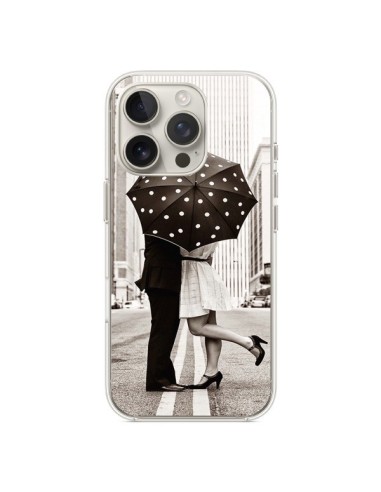 Coque iPhone 16 Pro Secret under Umbrella Amour Couple Love - Asano Yamazaki