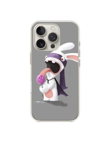 Coque iPhone 16 Pro Lapin Crétin Sucette - Bertrand Carriere