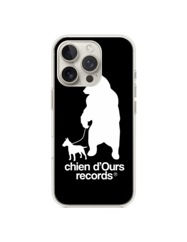 Coque iPhone 16 Pro Chien d'Ours Records Musique - Bertrand Carriere