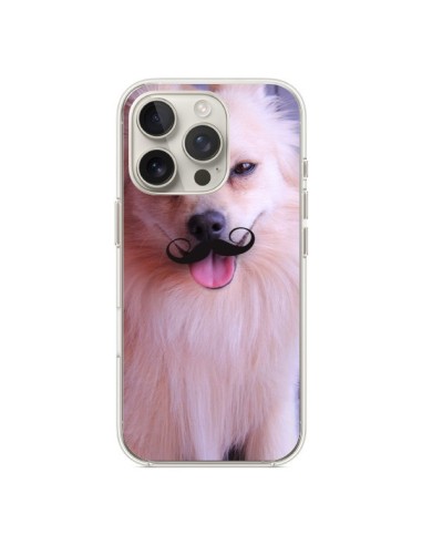 Coque iPhone 16 Pro Clyde Chien Movember Moustache - Bertrand Carriere