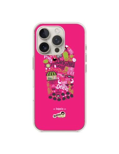 Coque iPhone 16 Pro Bubble Fever Original Flavour Rose - Bubble Fever