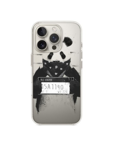 Cover iPhone 16 Pro Panda Cattivo Trasparente - Balazs Solti