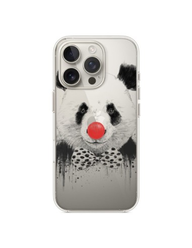 Coque iPhone 16 Pro Clown Panda Transparente - Balazs Solti