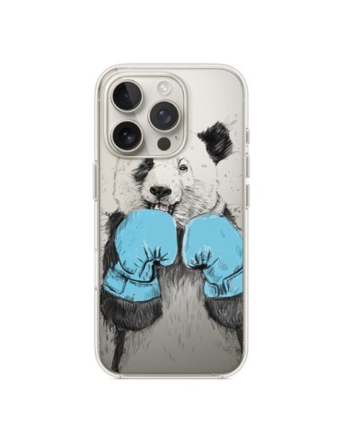 Cover iPhone 16 Pro Panda Vincitore Trasparente - Balazs Solti