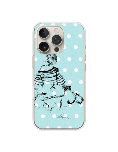 Coque iPhone 16 Pro Croquis Pois Femme Fashion Mode - Cécile