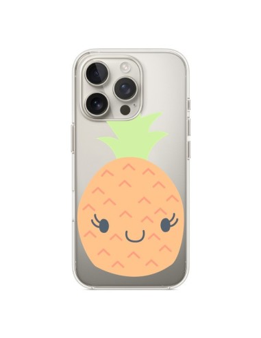 Coque iPhone 16 Pro Ananas Pineapple Fruit Transparente - Claudia Ramos