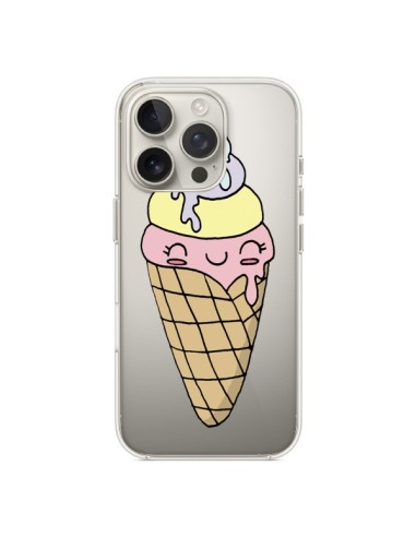 Coque iPhone 16 Pro Ice Cream Glace Summer Ete Parfum Transparente - Claudia Ramos