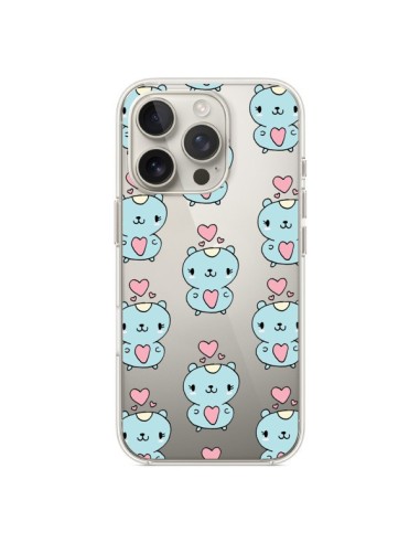 iPhone 16 Pro Case Hamster Love Clear - Claudia Ramos