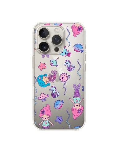 Coque iPhone 16 Pro Mermaid Petite Sirene Ocean Transparente - Claudia Ramos