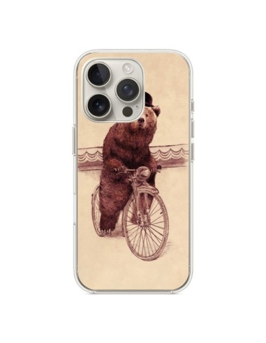 Coque iPhone 16 Pro Ours Velo Barnabus Bear - Eric Fan