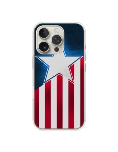 Coque iPhone 16 Pro Captain America - Eleaxart