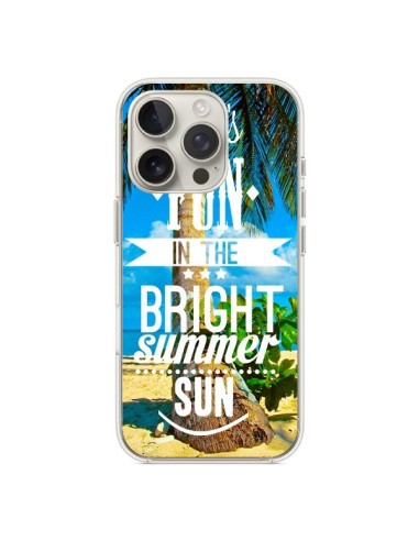 Coque iPhone 16 Pro Fun Summer Sun _té - Eleaxart