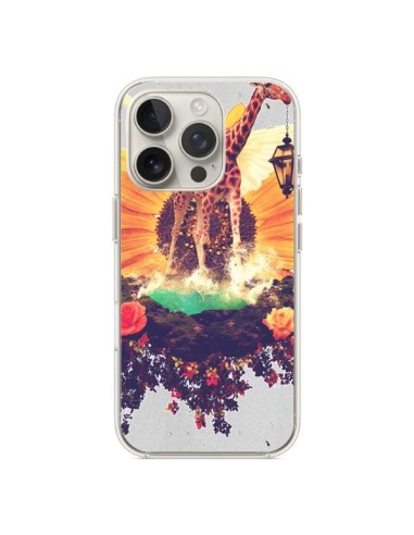 Coque iPhone 16 Pro Girafflower Girafe - Eleaxart