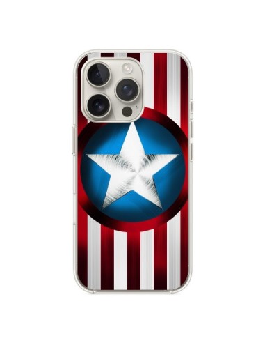 Coque iPhone 16 Pro Captain America Great Defender - Eleaxart