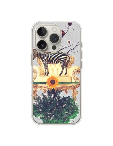 Coque iPhone 16 Pro Zebre The World - Eleaxart