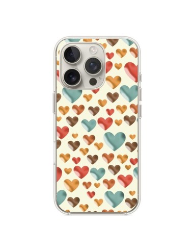 Coque iPhone 16 Pro Coeurs Color_s - Eleaxart